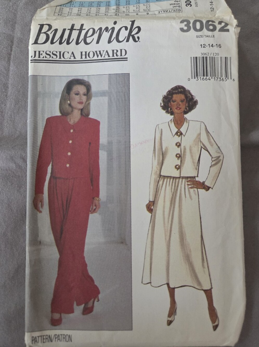 Butterick 3062 Jessica Howard Sewing Pattern Size 12-14-16
